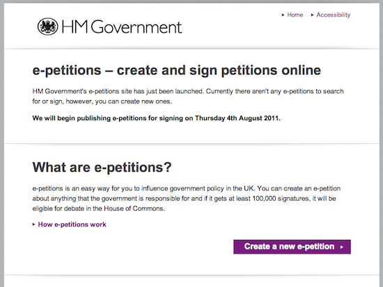 e-petitions