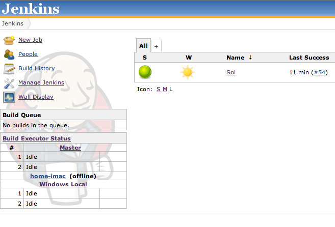 Jenkins running